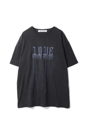 ［25th anniversary］ fringe LOVE pigment T-shirt