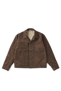 PRINTED CORDS JEAN JACKET / WHISKY (252OJ-JK11)