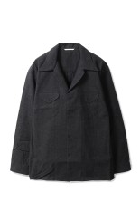 SWALLOW COLLAR SPORTS SHIRTS / INK BLACK (252OJ-SH03)