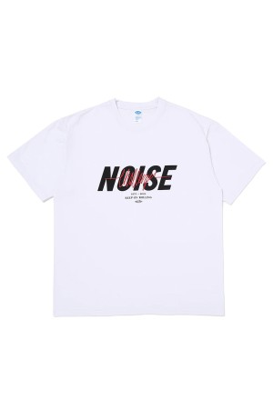 S/S NOISE TEE / WHITE (CLG-TS 025-034)