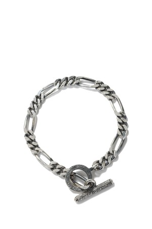 Figaro Wide Chain Bracelet/Silver(RX-616)