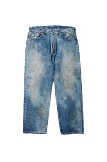 No.37 Washed Wide Denim Pants - INDIGO (26SAP-04-21)