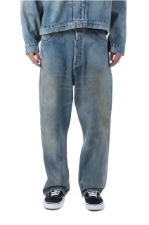 No.37 Washed Wide Denim Pants - INDIGO (26SAP-04-21)