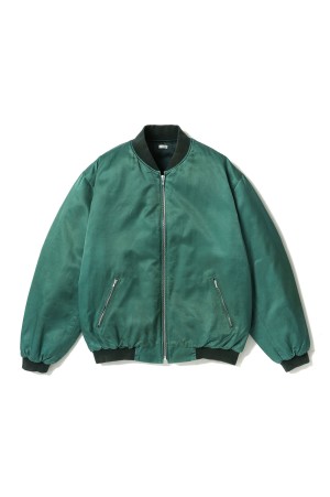 Vintage Silk Viscose Tour Jacket - GREEN (26SAP-01-28)