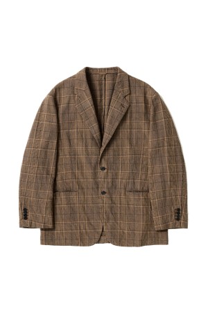 Washed Wool Linen Jacket - BEIGE (26SAP-01-14)