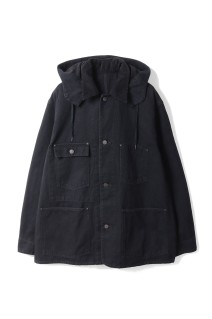 Vintage Silk Hemp Coverall Jacket - BLACK (26SAP-01-17)