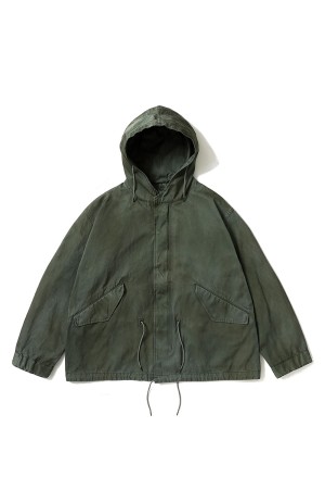 Vintage Silk Hoodie Jacket - SAGE (26SAP-01-24)