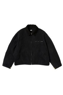Vintage Silk Cotton Detroit Jacket - BLACK (26SAP-01-18)