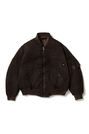 Vintage Silk Light B-15C Flight Jacket - BROWN (26SAP-01-22)