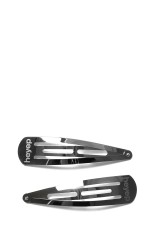 Logo Hair Clip Pins - 2 Piece Set - SILVER (hp3224)