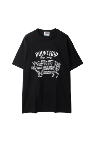 PORK FRONT TEE 25 / BLACK