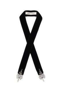 ribbon bijou velvet long ribbon(TD-25SS-AC22)