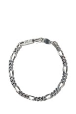Figaro Chain Bracelet / SILVER (RX-609-1)