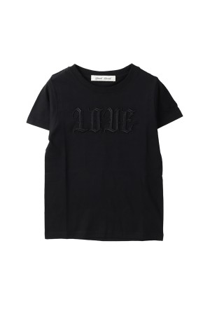 LOVE glitter T-shirt / BLACK(TD-23AW-PO58)