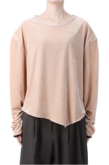 Velour Drop Shoulder Top - IVORY (153WCT254014)