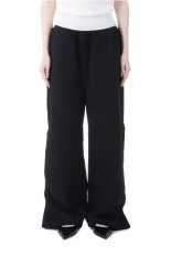 Pin Tucked Sweat Pant - BLACK (153WCP254013)