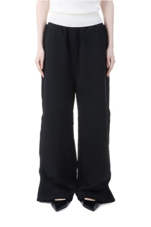 Pin Tucked Sweat Pant - BLACK (153WCP254013)
