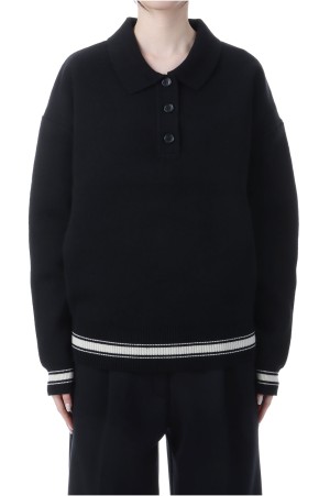 Polo Knit - BLACK (153WNT255028)