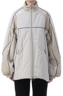 Velour Combination Puffer Blouson - WHITE (21252215701)