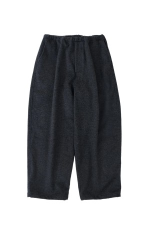 WOOL CASHMERE DRAWSTRING PANTS / GRAY (D25WS-04001)