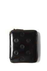 DOTS EMBOSSED LEATHER LINE B - BLACK (8Z-F021-051)