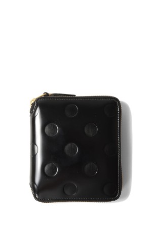 DOTS EMBOSSED LEATHER LINE B - BLACK (8Z-F021-051)