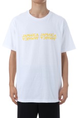 MIGHTY CROWN / FAREAST REGGAE CRUISE 2025 CREW NECK T-SHIRT - WHITE / YELLOW (MIGHTYCROWN-WM-TEE02)