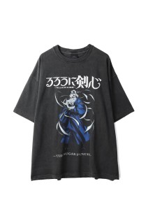 S/S T-Shirt (SHISHIO) - BLACK