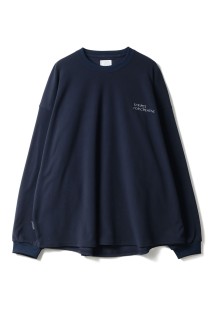 FLEECE SUPER BIG LS ROUND TEE - NAVY (SFCFW25CS01SP)