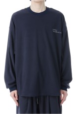 FLEECE SUPER BIG LS ROUND TEE - NAVY (SFCFW25CS01SP)