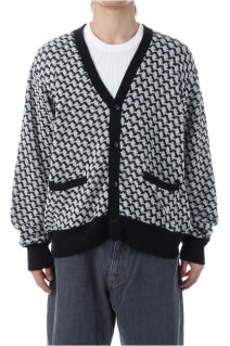 KPATTERN CARDIGAN	- BLACK (ACY-25AW-003)