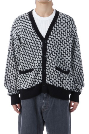 KPATTERN CARDIGAN	- BLACK (ACY-25AW-003)