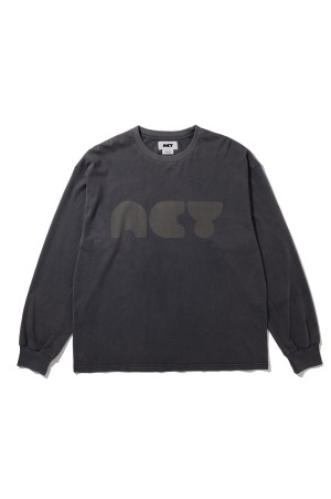 GDYE LOGO L/S TEE - S.GRAY (ACY-25AW-008)