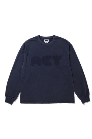 GDYE LOGO L/S TEE - S.NAVY (ACY-25AW-008)
