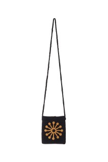 INDIAN MOTIF RAVERS SMALL BAG / BLACK (25SA-BAG-01)