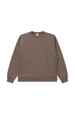 HWC EMBROIDERED PIGMENT DYED CREW SWEAT - BROWN (BEPFW25CS07)