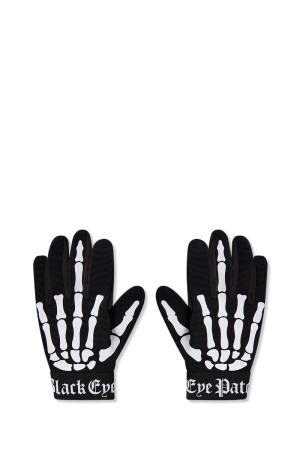 SKELETONS FINGER GLOVES - BLACK (BEPFW25AC49)