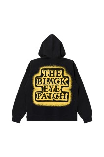 SPRAYED OG LABEL HOODIE - BLACK (BEPFW25CS06)