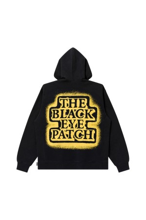 SPRAYED OG LABEL HOODIE - BLACK (BEPFW25CS06)