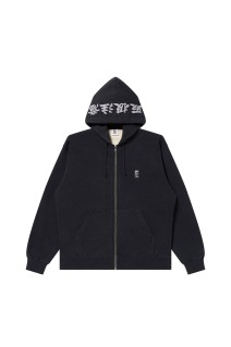 REFLECTOR EMBROIDERED SMALL HWC ZIP HOODIE - CHARCOAL (BEPFW25CS09)