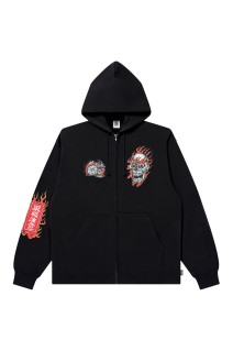 UE SKULL MONEY DRAGON ZIP HOODIE - BLACK (BEPFW25CS24)
