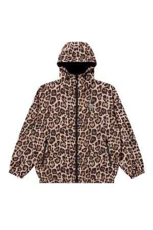 LEOPARD PATTERNED RIPSTOP TRACK JACKET - MULTI (BEPFW25OT05)