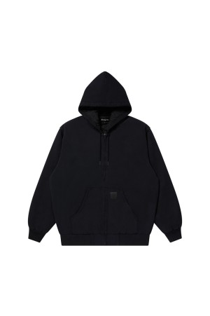 WASHED HOODED DUCK JACKET - BLACK (BEPFW25OT07)