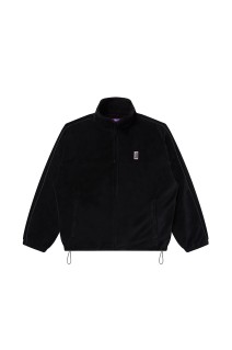 HWC VELOUR TRACK JACKET - BLACK (BEPFW25OT08)