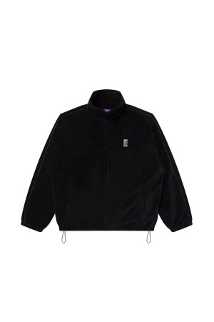 HWC VELOUR TRACK JACKET - BLACK (BEPFW25OT08)