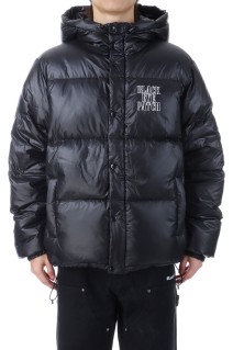 STENCIL LOGO HOODED DOWN JACKET - BLACK (BEPFW25OT10)