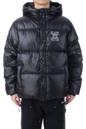 STENCIL LOGO HOODED DOWN JACKET - BLACK (BEPFW25OT10)