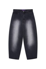 B EMBLEM EXTRA BAGGY JEANS - BLACK (BEPFW25PA16)