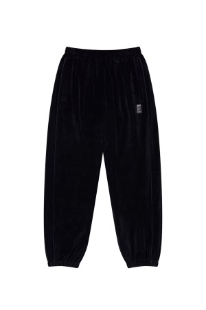 HWC VELOUR TRACK PANTS - BLACK (BEPFW25PA17)