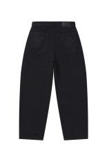 DRAGONS EMBROIDERED WASHED BAGGY PANTS - BLACK (BEPFW25PA18)